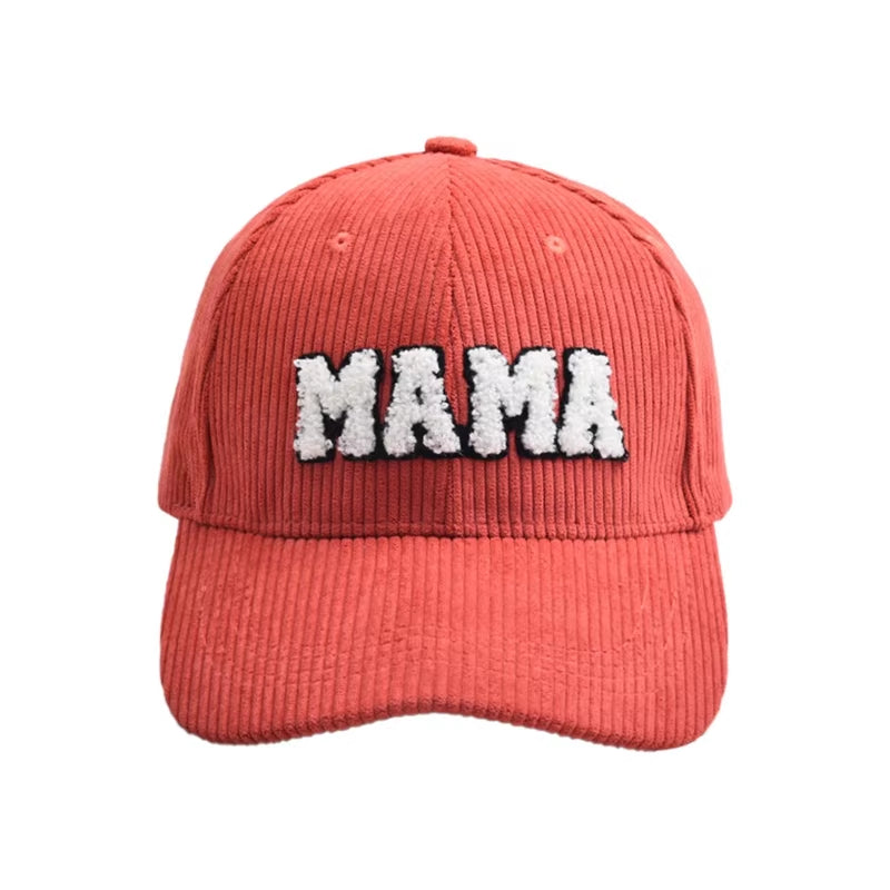 Mommy and Me Baseball Cap Mother Daughter Son Matching Hat Adult Kids Letters Print Mama Mini Corduroy Hats