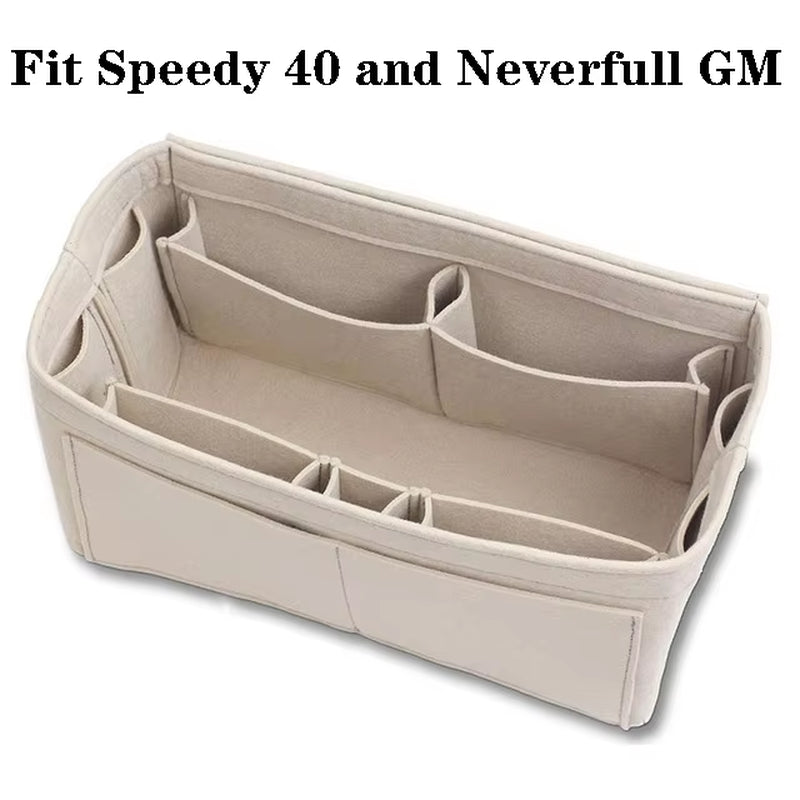 Make up Organizer Insert Bag for Handbag, Travel Inner Purse Portable Cosmetic Bag, Fit Cosmetic Bags Fit Speedy Neverfull