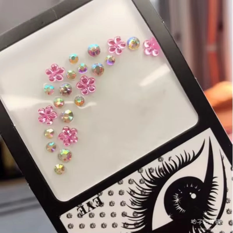 Makeup Diamond Pearl Eyes Face Music Festival DIY Body Starfish Mermaid Crystal Tattoo Rhinestone Nail Art Eyeshadow Sticker New