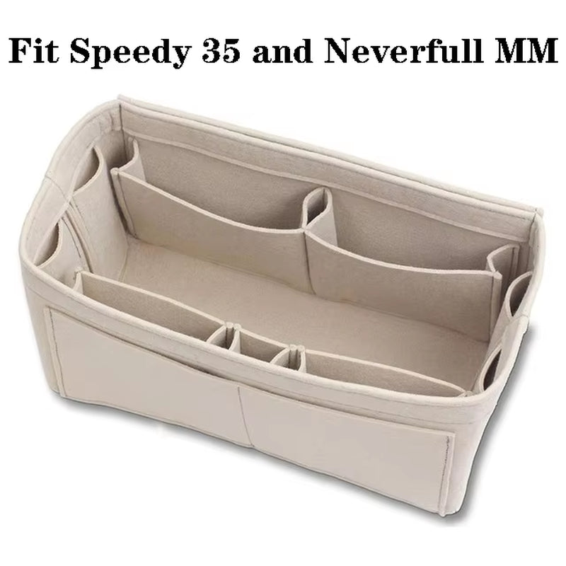 Make up Organizer Insert Bag for Handbag, Travel Inner Purse Portable Cosmetic Bag, Fit Cosmetic Bags Fit Speedy Neverfull