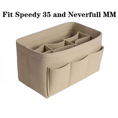 Make up Organizer Insert Bag for Handbag, Travel Inner Purse Portable Cosmetic Bag, Fit Cosmetic Bags Fit Speedy Neverfull