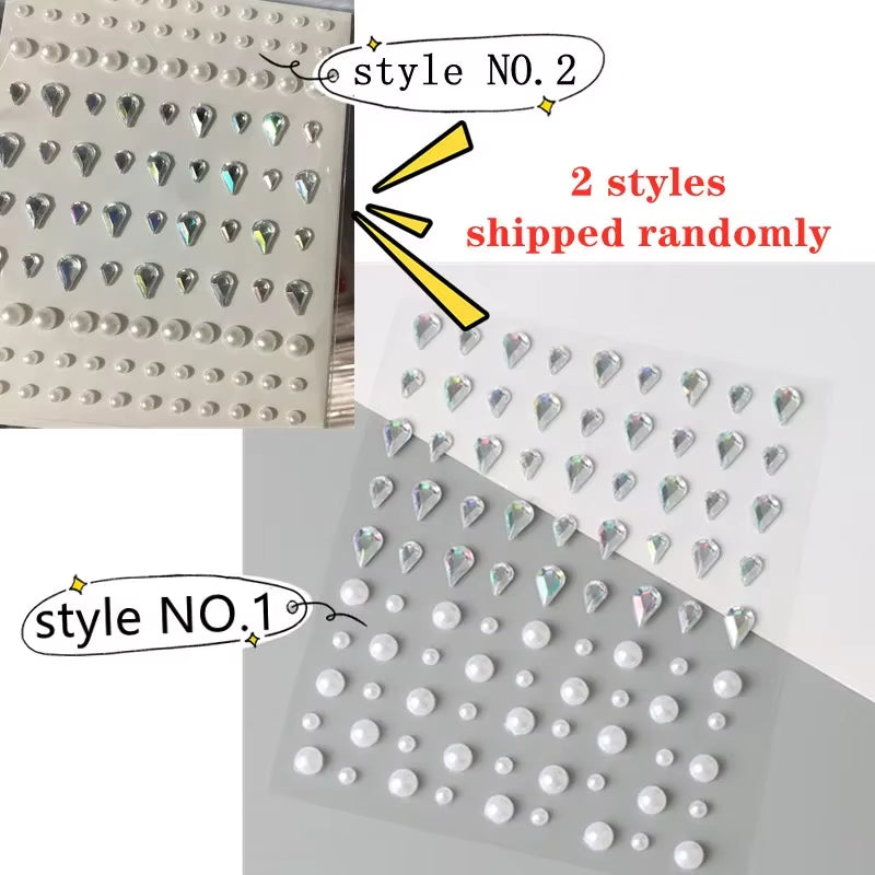 Makeup Diamond Pearl Eyes Face Music Festival DIY Body Starfish Mermaid Crystal Tattoo Rhinestone Nail Art Eyeshadow Sticker New