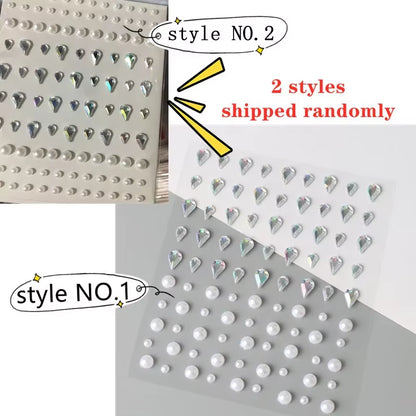 Makeup Diamond Pearl Eyes Face Music Festival DIY Body Starfish Mermaid Crystal Tattoo Rhinestone Nail Art Eyeshadow Sticker New