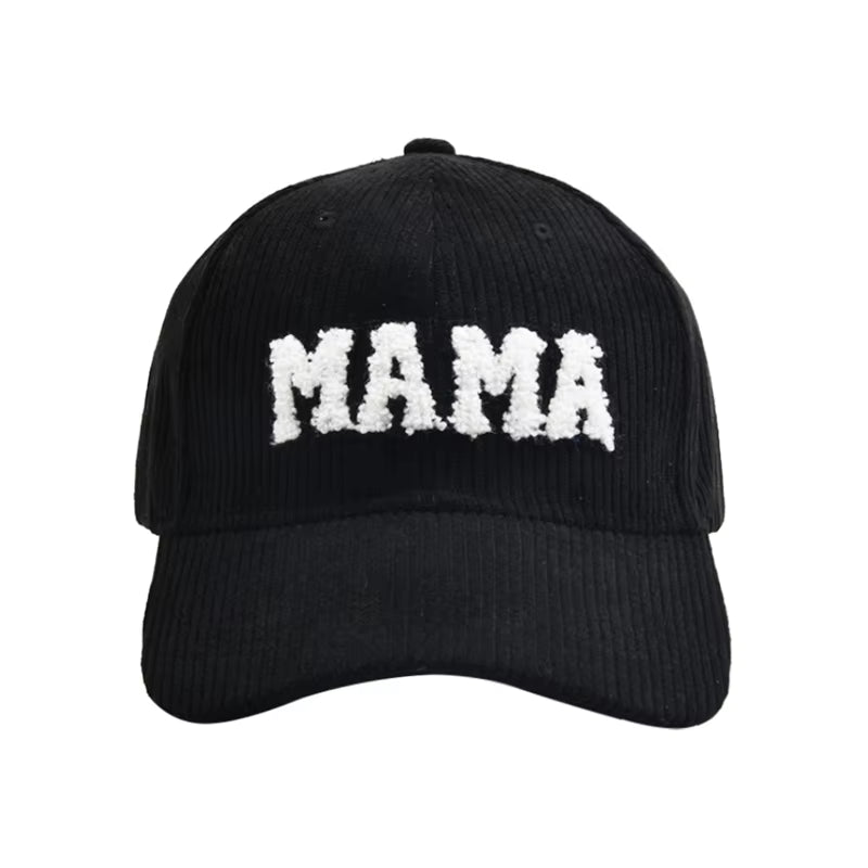 Mommy and Me Baseball Cap Mother Daughter Son Matching Hat Adult Kids Letters Print Mama Mini Corduroy Hats