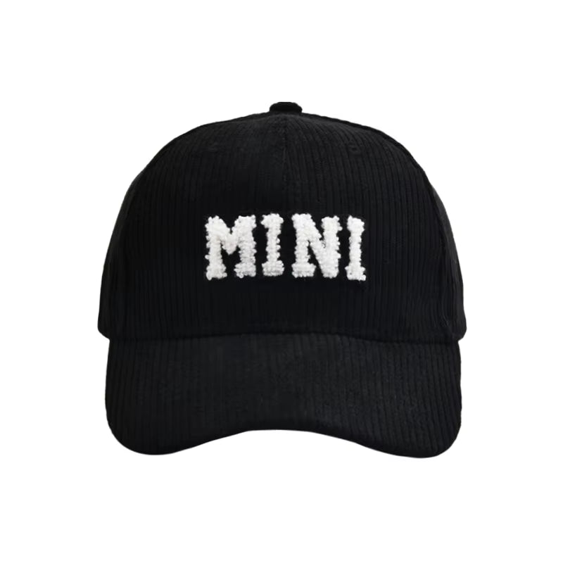 Mommy and Me Baseball Cap Mother Daughter Son Matching Hat Adult Kids Letters Print Mama Mini Corduroy Hats