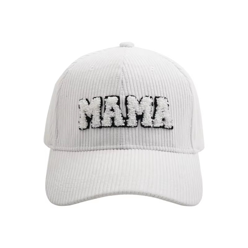 Mommy and Me Baseball Cap Mother Daughter Son Matching Hat Adult Kids Letters Print Mama Mini Corduroy Hats