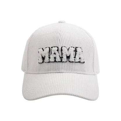 Mommy and Me Baseball Cap Mother Daughter Son Matching Hat Adult Kids Letters Print Mama Mini Corduroy Hats