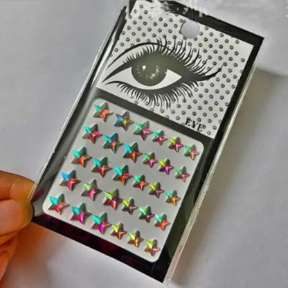 Makeup Diamond Pearl Eyes Face Music Festival DIY Body Starfish Mermaid Crystal Tattoo Rhinestone Nail Art Eyeshadow Sticker New