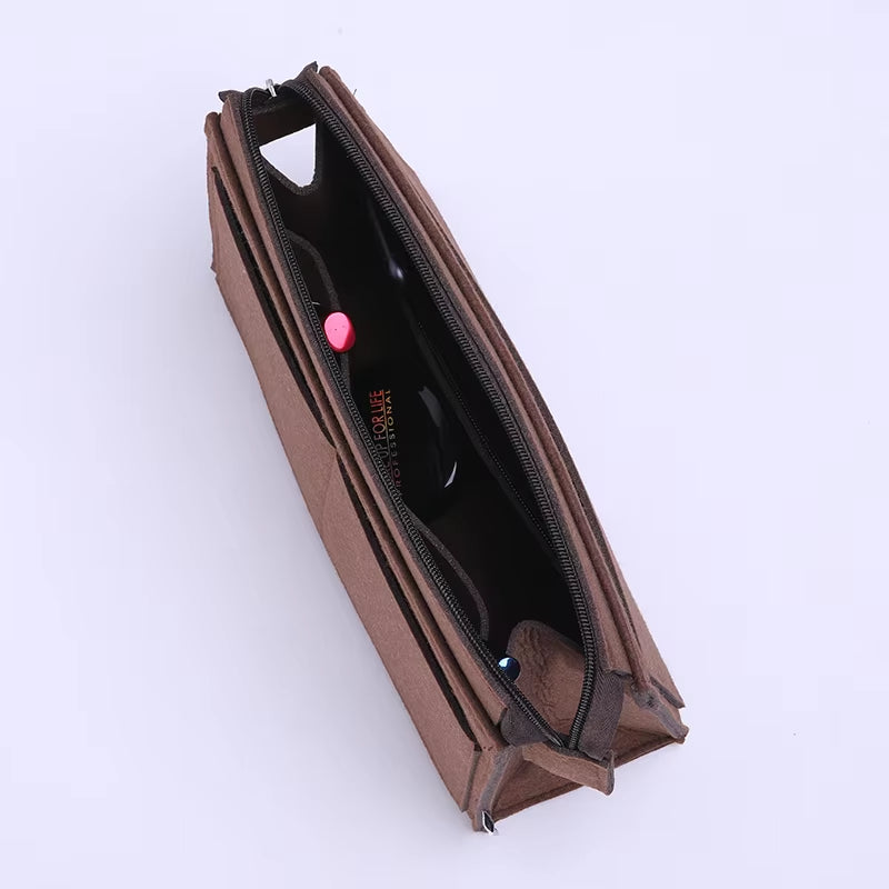 Fits GG Padlock Felt Cloth Bag Liner Travel Insert Organizer Handbag Purse Large Liner Portable Cosmetic Bags Handbag Shaper