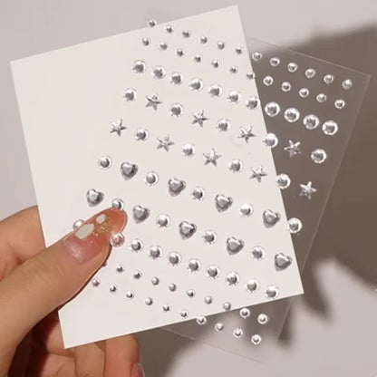 Makeup Diamond Pearl Eyes Face Music Festival DIY Body Starfish Mermaid Crystal Tattoo Rhinestone Nail Art Eyeshadow Sticker New