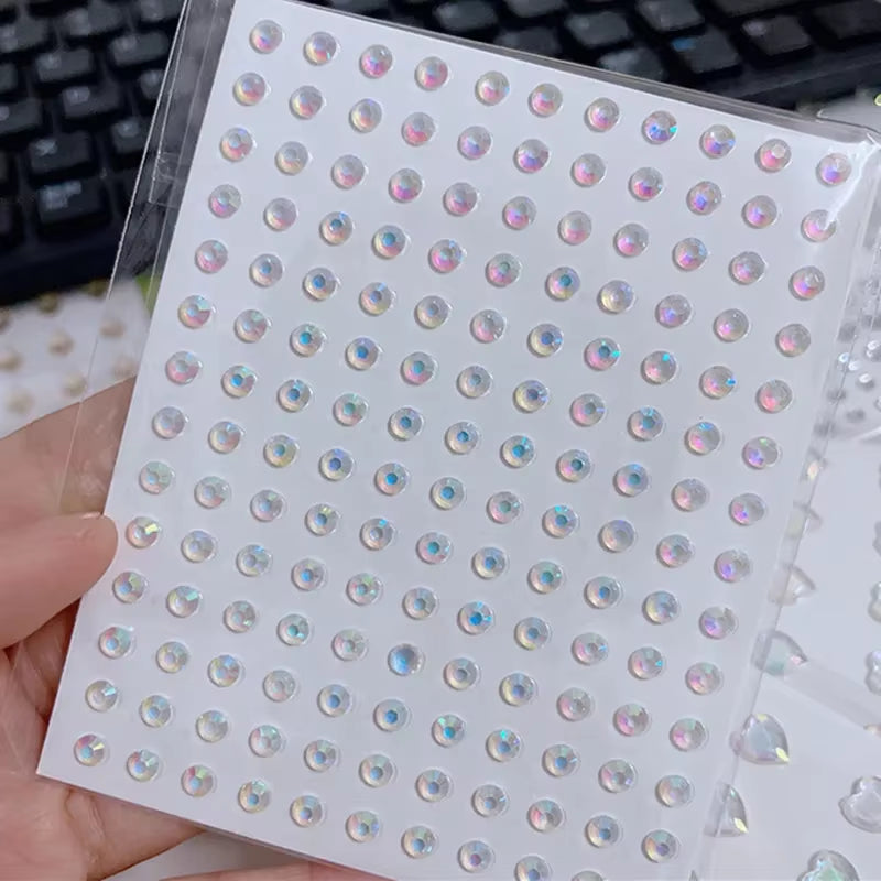 Makeup Diamond Pearl Eyes Face Music Festival DIY Body Starfish Mermaid Crystal Tattoo Rhinestone Nail Art Eyeshadow Sticker New