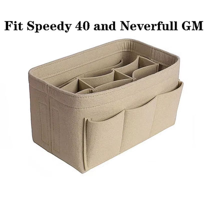 Make up Organizer Insert Bag for Handbag, Travel Inner Purse Portable Cosmetic Bag, Fit Cosmetic Bags Fit Speedy Neverfull