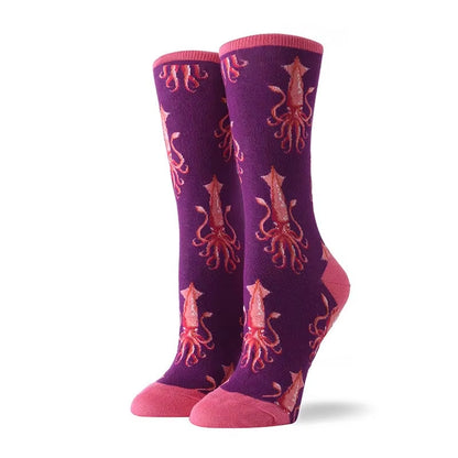 Cute Animals Funny Socks Women Cotton Creative Mermaid Fish Pug Design Japanese Harajuku Crew Calcetines Mujer Divertidos Sokken