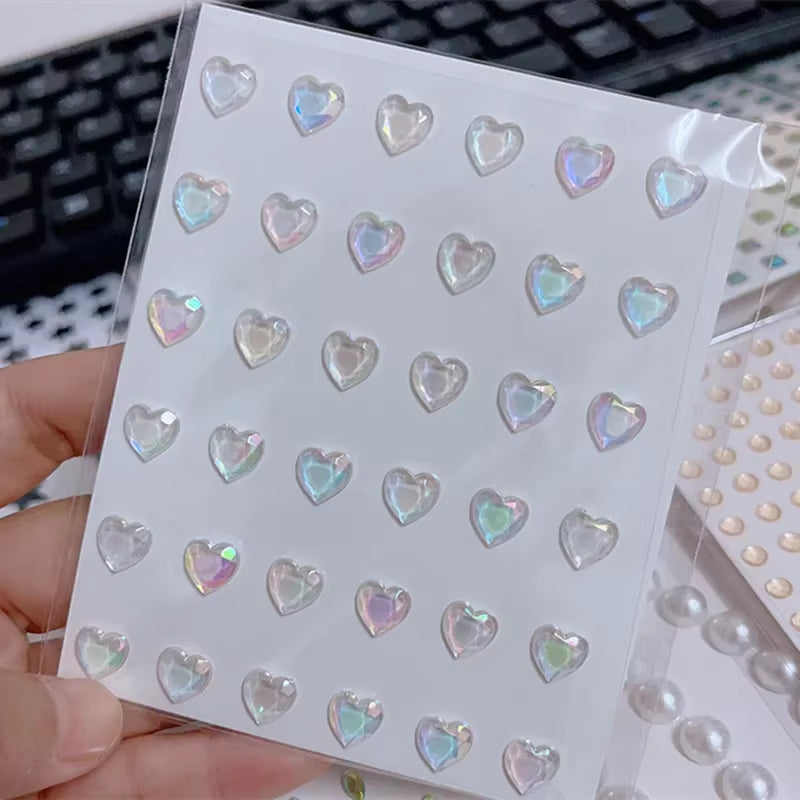 Makeup Diamond Pearl Eyes Face Music Festival DIY Body Starfish Mermaid Crystal Tattoo Rhinestone Nail Art Eyeshadow Sticker New