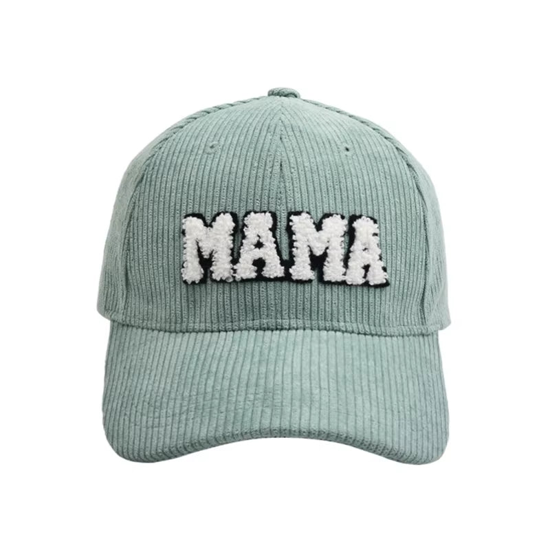 Mommy and Me Baseball Cap Mother Daughter Son Matching Hat Adult Kids Letters Print Mama Mini Corduroy Hats