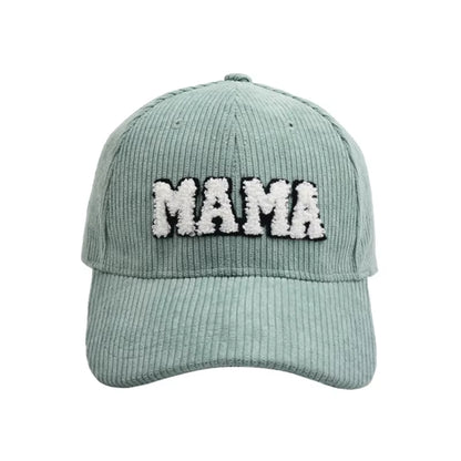 Mommy and Me Baseball Cap Mother Daughter Son Matching Hat Adult Kids Letters Print Mama Mini Corduroy Hats