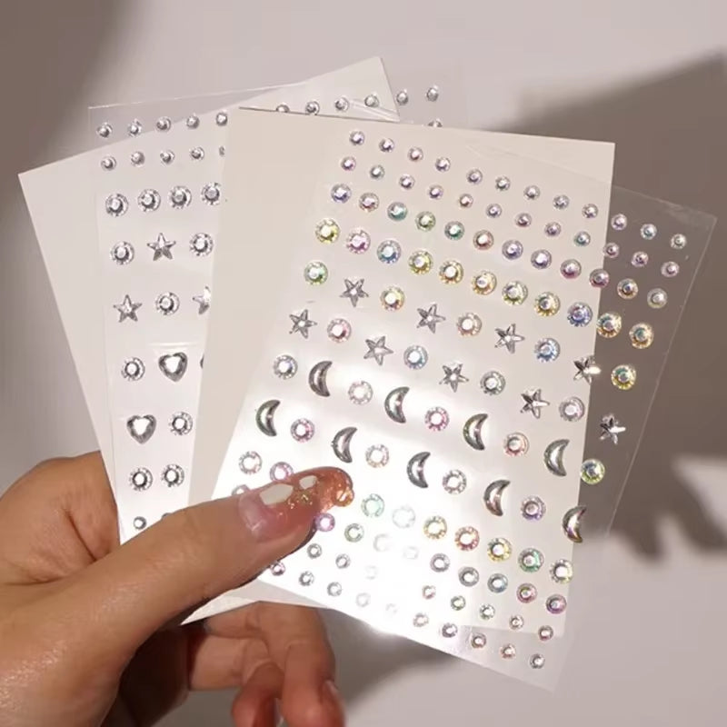 Makeup Diamond Pearl Eyes Face Music Festival DIY Body Starfish Mermaid Crystal Tattoo Rhinestone Nail Art Eyeshadow Sticker New