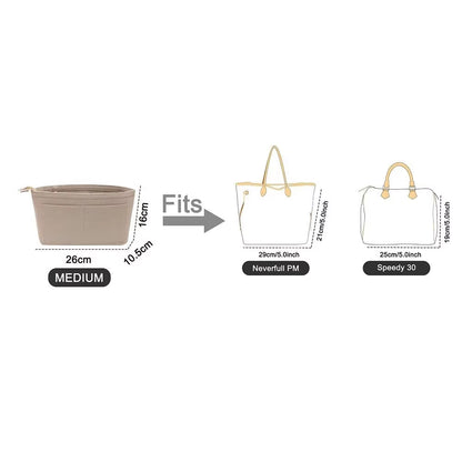 Brand Bags Felt Insert Bag New for Handbag Fit Various Inner Purse Portable Make up Organizer Travel