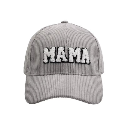 Mommy and Me Baseball Cap Mother Daughter Son Matching Hat Adult Kids Letters Print Mama Mini Corduroy Hats