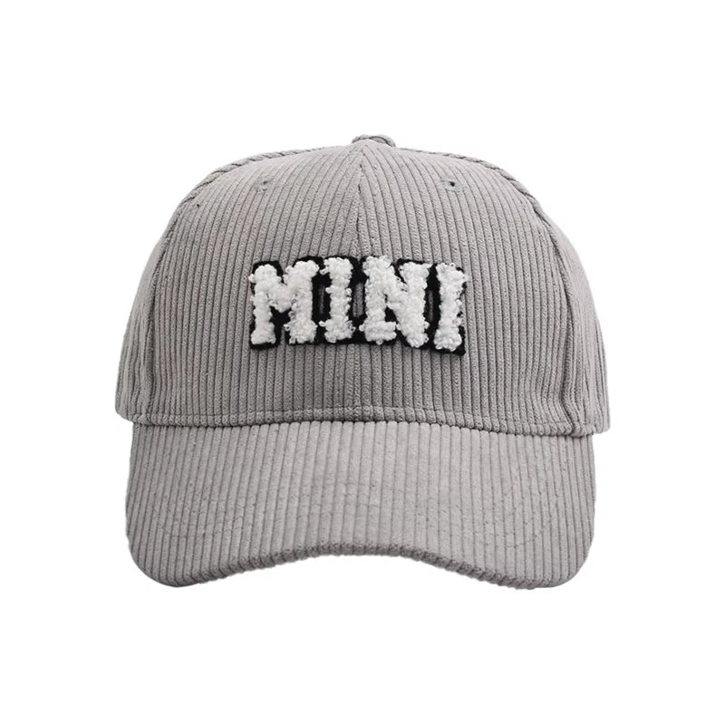 Mommy and Me Baseball Cap Mother Daughter Son Matching Hat Adult Kids Letters Print Mama Mini Corduroy Hats
