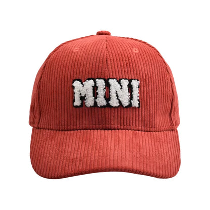 Mommy and Me Baseball Cap Mother Daughter Son Matching Hat Adult Kids Letters Print Mama Mini Corduroy Hats