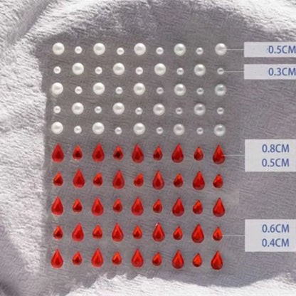 Makeup Diamond Pearl Eyes Face Music Festival DIY Body Starfish Mermaid Crystal Tattoo Rhinestone Nail Art Eyeshadow Sticker New