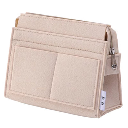 Fits GG Padlock Felt Cloth Bag Liner Travel Insert Organizer Handbag Purse Large Liner Portable Cosmetic Bags Handbag Shaper