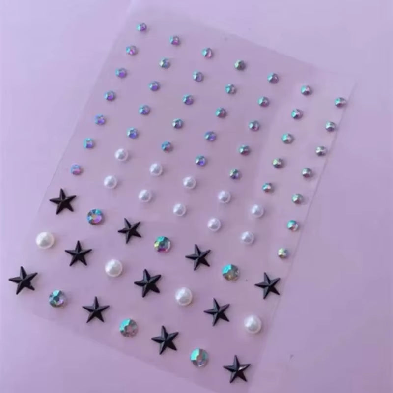 Makeup Diamond Pearl Eyes Face Music Festival DIY Body Starfish Mermaid Crystal Tattoo Rhinestone Nail Art Eyeshadow Sticker New